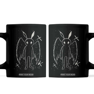 Creepy Cute Mothman Coffee Mug Alt Goth Grunge Horror Aesthetic Cryptid TS10 Black Print Your Wear