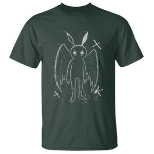 Creepy Cute Mothman T Shirt Alt Goth Grunge Horror Aesthetic Cryptid TS10 Dark Forest Green Print Your Wear