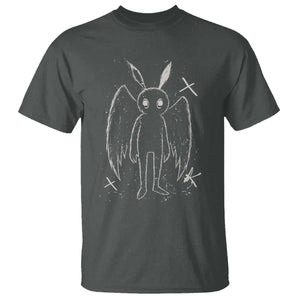 Creepy Cute Mothman T Shirt Alt Goth Grunge Horror Aesthetic Cryptid TS10 Dark Heather Print Your Wear