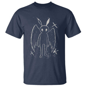 Creepy Cute Mothman T Shirt Alt Goth Grunge Horror Aesthetic Cryptid TS10 Navy Print Your Wear