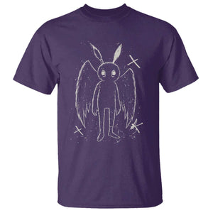 Creepy Cute Mothman T Shirt Alt Goth Grunge Horror Aesthetic Cryptid TS10 Purple Print Your Wear