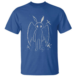 Creepy Cute Mothman T Shirt Alt Goth Grunge Horror Aesthetic Cryptid TS10 Royal Blue Print Your Wear