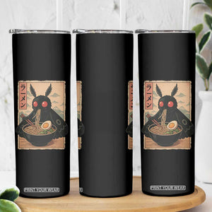 Funny Mothman Ramen Skinny Tumbler Japanese Kawaii Noodles Cryptid Retro Manga Anime TS10 Print Your Wear
