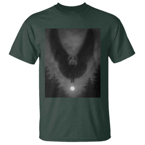 Mothman T Shirt Horror Poster Halloween Cryptid Lover TS10 Dark Forest Green Print Your Wear