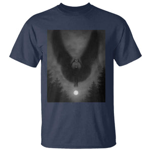 Mothman T Shirt Horror Poster Halloween Cryptid Lover TS10 Navy Print Your Wear