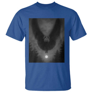 Mothman T Shirt Horror Poster Halloween Cryptid Lover TS10 Royal Blue Print Your Wear