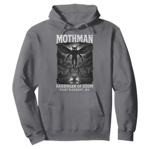 Mothman Hoodie Horror Poster Halloween Harbinger of Doom Cryptid Creature TS10 Charcoal Print Your Wear