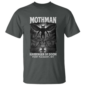 Mothman T Shirt Horror Poster Halloween Harbinger of Doom Cryptid Creature TS10 Dark Heather Print Your Wear