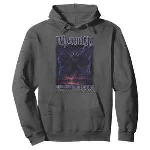 Mothman Hoodie Black Bridge Folk Horror Cryptid Fan TS10 Dark Heather Print Your Wear