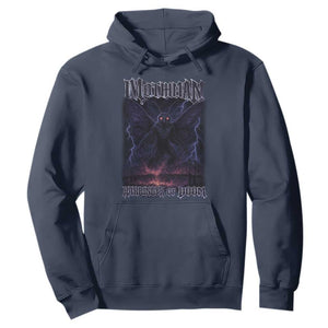 Mothman Hoodie Black Bridge Folk Horror Cryptid Fan TS10 Navy Print Your Wear
