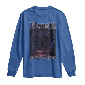 Mothman Long Sleeve Shirt Black Bridge Folk Horror Cryptid Fan TS10 Royal Blue Print Your Wear