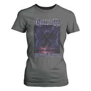 Mothman T Shirt For Women Black Bridge Folk Horror Cryptid Fan TS10 Dark Heather Print Your Wear