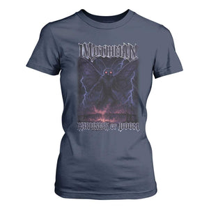 Mothman T Shirt For Women Black Bridge Folk Horror Cryptid Fan TS10 Navy Print Your Wear