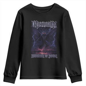 Mothman Youth Sweatshirt Black Bridge Folk Horror Cryptid Fan TS10 Black Print Your Wear