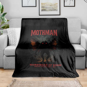 Mothman Throw Blanket Horror Harbinger of Doom Urban Myth Cryptid Creature TS10 Print Your Wear