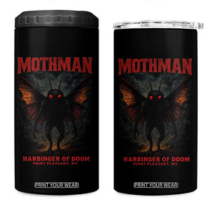 Mothman 4 in 1 Can Cooler Tumbler Horror Harbinger of Doom Urban Myth Cryptid Creature TS10 One Size: 16 oz Black Print Your Wear