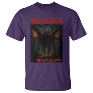 Mothman T Shirt Horror Harbinger of Doom Urban Myth Cryptid Creature TS10 Purple Print Your Wear