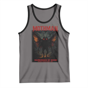 Mothman Tank Top Horror Harbinger of Doom Urban Myth Cryptid Creature TS10 Deep Heather Black Print Your Wear