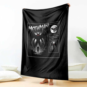 Mothman Throw Blanket Retro Horror Manga Urban Myth Cryptid Creature TS10 Print Your Wear