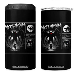 Mothman 4 in 1 Can Cooler Tumbler Retro Horror Manga Urban Myth Cryptid Creature TS10 One Size: 16 oz Black Print Your Wear