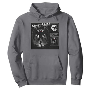 Mothman Hoodie Retro Horror Manga Urban Myth Cryptid Creature TS10 Charcoal Print Your Wear