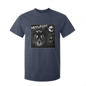 Mothman T Shirt For Kid Retro Horror Manga Urban Myth Cryptid Creature TS10 Navy Print Your Wear