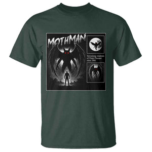 Mothman T Shirt Retro Horror Manga Urban Myth Cryptid Creature TS10 Dark Forest Green Print Your Wear