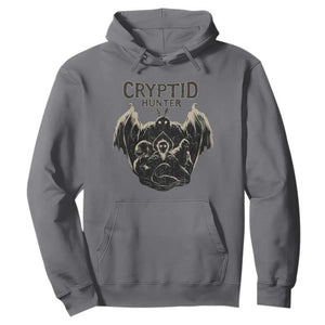 Retro Cryptid Hunter Hoodie Mothman Bigfoot Loch Ness Monster Cryptids TS10 Charcoal Print Your Wear