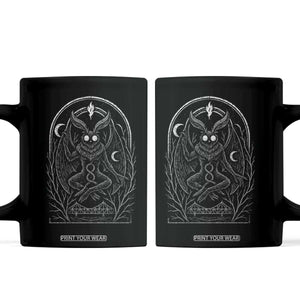 Mothman Coffee Mug Cryptid Paranormal Occult Horror Gothic Monster TS10 Black Print Your Wear