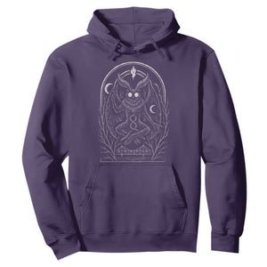 Mothman Hoodie Cryptid Paranormal Occult Horror Gothic Monster TS10 Purple Print Your Wear