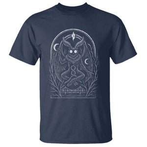 Mothman T Shirt Cryptid Paranormal Occult Horror Gothic Monster TS10 Navy Print Your Wear