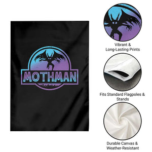 Mothman Garden Flag Retro Neon Cryptid Paranormal Horror Monster TS10 Print Your Wear