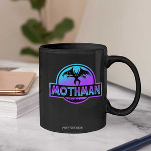Mothman Coffee Mug Retro Neon Cryptid Paranormal Horror Monster TS10 Print Your Wear