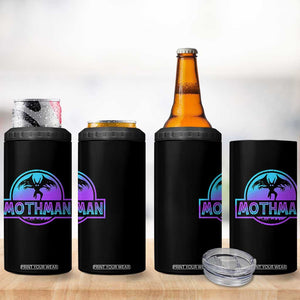 Mothman 4 in 1 Can Cooler Tumbler Retro Neon Cryptid Paranormal Horror Monster TS10 Print Your Wear