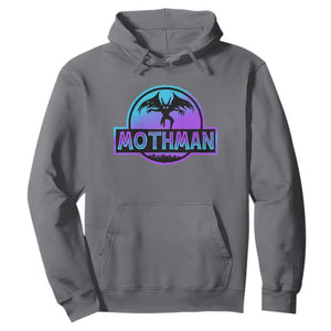Mothman Hoodie Retro Neon Cryptid Paranormal Horror Monster TS10 Charcoal Print Your Wear