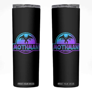 Mothman Skinny Tumbler Retro Neon Cryptid Paranormal Horror Monster TS10 Black Print Your Wear