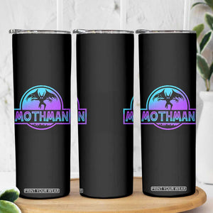 Mothman Skinny Tumbler Retro Neon Cryptid Paranormal Horror Monster TS10 Print Your Wear
