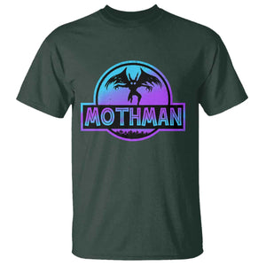 Mothman T Shirt Retro Neon Cryptid Paranormal Horror Monster TS10 Dark Forest Green Print Your Wear
