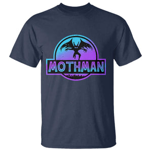 Mothman T Shirt Retro Neon Cryptid Paranormal Horror Monster TS10 Navy Print Your Wear