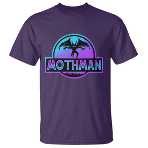 Mothman T Shirt Retro Neon Cryptid Paranormal Horror Monster TS10 Purple Print Your Wear