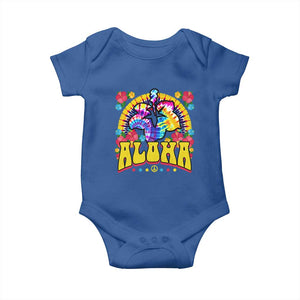 Hawaii Family Vacation Baby Onesie Tie Dye Groovy Hibicus Flower Beach Vacay Hawaiian Christmas TS10 Royal Blue Print Your Wear