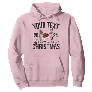 Personalized Matching Family Christmas Hoodie Custom Name Xmas Gift TS10 Light Pink Print Your Wear