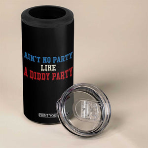Aint No Party Like A Diddy Party 4 in 1 Can Cooler Tumbler Slimy Font Vintage TS10 Print Your Wear