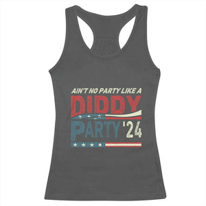 Aint No Party Like A Diddy Party Racerback Tank Top TS10 Dark Heather Print Your Wear