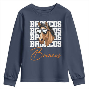 Vintage DFB Football Inspirational Youth Sweatshirt Mascot Game Day Athletic Fan Gift TS10 Navy Print Your Wear