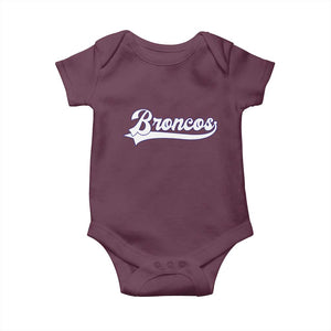 Vintage DFB Football Baby Onesie Classic Game Day Sports Name Tee TS10 Maroon Print Your Wear