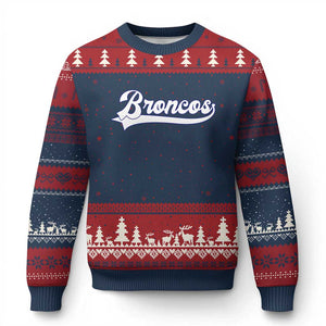 Vintage DFB Football Ugly Christmas Sweater Classic Game Day Sports Name Tee TS10 Navy Red Print Your Wear