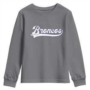 Vintage DFB Football Youth Sweatshirt Classic Game Day Sports Name Tee TS10 Charcoal Print Your Wear