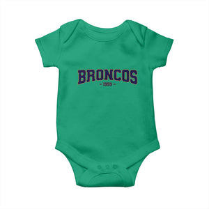 Vintage DFB Baby Onesie Classic Game Day Print Retro Varsity Football Team Name TS10 Irish Green Print Your Wear