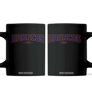 Vintage DFB Coffee Mug Classic Game Day Print Retro Varsity Football Team Name TS10 Black Print Your Wear